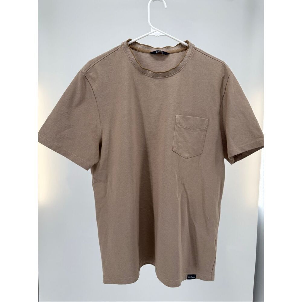 Ben Sherman Large Tan Pocket Short Sleeve Shirt